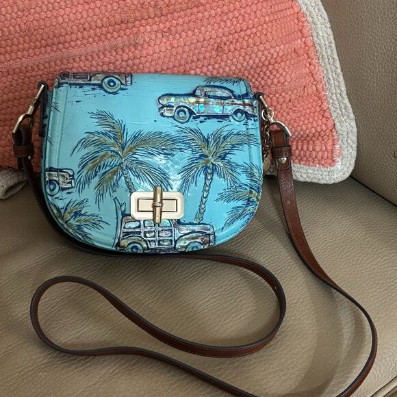 Brahmin Handbags - BRAHMIN, Briar Crossbody Leather Bag ~ Copa Cabana Tropic